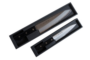 Set of kitchen knives Tojiro BASIC F-317 Gyuto Tojiro F-318 Petty Steel VG-10 Japan